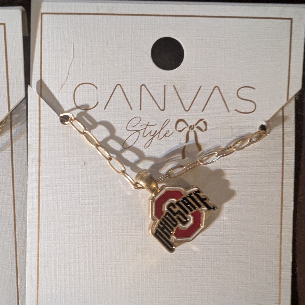 Two New Gold Ohio State Necklace - Picture 3 of 7